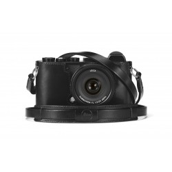 Leica courroie vintage cuir noir